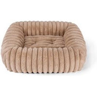 Produktbild von TrendPet Biscuit Cube Hundebett aus Cord in Braun/Beige Größe S