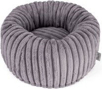 TrendPet Biscuit Spot Hundebett aus Cord Grau Größe S – Bild 1 von 5