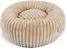 TrendPet Biscuit Spot Hundebett aus Cord in Braun und Beige Größe M – Bild 1 von 4