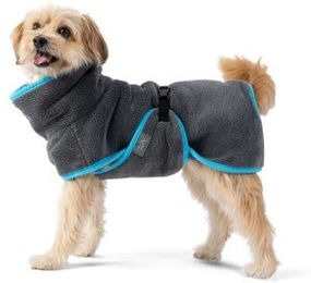 TrendPet Dampfhund Hundebademantel aus Polyester in Grau Gr. 01 20-25 cm OEKO-TEX Standard 100 - 1 Stk. – Bild 1 von 12