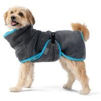 Produktbild von TrendPet Dampfhund Hundebademantel aus Polyester in Grau Gr. 01 20-25 cm OEKO-TEX Standard 100 - 1 Stk.