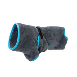 TrendPet Dampfhund Hundebademantel Grau 70 cm aus Polyester mit OEKO-TEX Standard 100 - 1 Stk. – Bild 1 von 9
