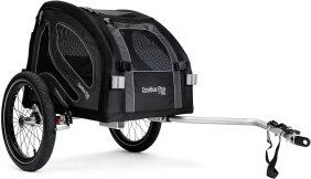 TrendPet DogBus Plus Gefederter Fahrradanhänger für Hunde aus Aluminium in Grau Schwarz – Bild 1 von 3