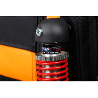 Produktbild von TrendPet DogBus XL Gefederter Fahrradanhänger für Hunde in Schwarz Orange