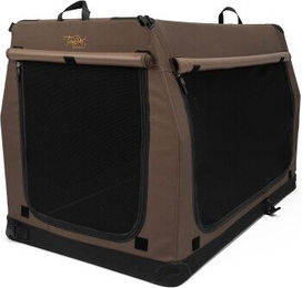TrendPet Faltbare Hundebox TPX-Pro L mit Aluminium Rahmen in Schwarz oder Braun – Bild 1 von 8
