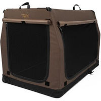 Produktbild von TrendPet Faltbare Hundebox TPX-Pro L mit Aluminium Rahmen in Schwarz oder Braun