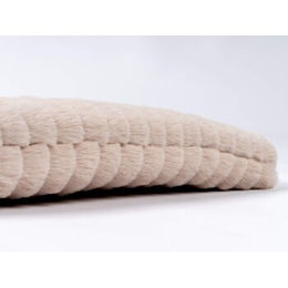 TrendPet Harmony gefütterte Hundedecke und Katzendecke aus Plüsch in Creme XXL - 130 cm – Bild 1 von 7
