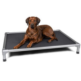 TrendPet HighBed Hochbett für Hunde XXL aus eloxiertem Aluminium in Grau – Bild 1 von 10