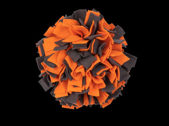 TrendPet Intelligenzspielzeug Schnüffelball aus Filz für Hunde in Orange – Bild 1 von 13