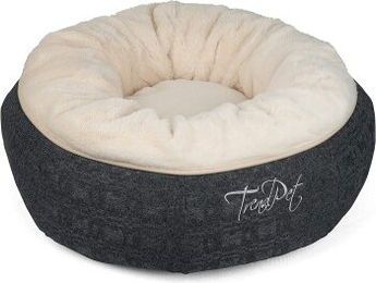 TrendPet LunaBed Hundebett aus Plüsch in Beige Größe S – Bild 1 von 10