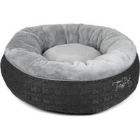 Produktbild von TrendPet LunaBed rundes Kuschelbett aus Plüsch für Hunde und Katzen Grau M