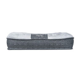 TrendPet LunaLounge Hundebett aus Plüsch Grau Größe L – Bild 1 von 7