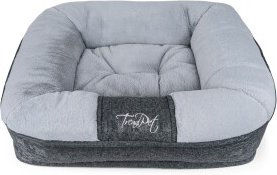 TrendPet LunaLounge Hundebett aus Plüsch Grau Größe M – Bild 1 von 7