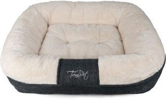 TrendPet LunaLounge Hundebett aus Plüsch in Beige Größe L – Bild 1 von 5