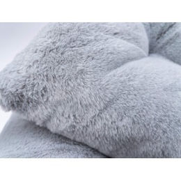 TrendPet LunaLounge Hundebett für erwachsene Hunde Grau Größe S aus Polyester – Bild 1 von 8