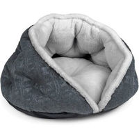 Produktbild von TrendPet LunaNest Kuschelhöhle Hundebett und Katzenbett aus Stoff Grau Größe S