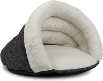 TrendPet LunaSuite Kuschelhöhle aus Plüsch für Katzen und kleine Hunde Beige S – Bild 1 von 4