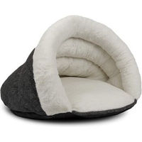 Produktbild von TrendPet LunaSuite Kuschelhöhle aus Plüsch für Katzen und kleine Hunde Beige S
