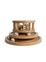 TrendPet Minka Tower Katzenspielzeug aus Bambus in Beige – Bild 1 von 7