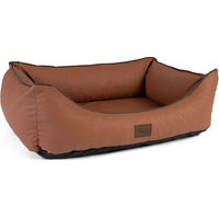 Produktbild von TrendPet Runa Orthopädisches Hundebett aus Kunstleder in Kupfer und Grau