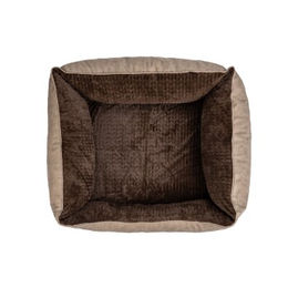 TrendPet VitaBed Style orthopädisches Hundebett aus Kunstleder Braun M – Bild 1 von 10