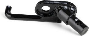 Produktbild von TrendPet Zweitkupplung 45 Grad Winkel mit Drehsicherung aus Metall in Schwarz für Fahrradanhänger