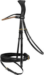 Trense Favorite by Ingrid Klimke Pony aus Leder Messing Schwarz – Bild 1 von 1