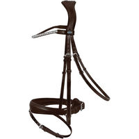 Produktbild von Trense Favorite powered by Ingrid Klimke für Ponys aus Leder mit Edelstahl und Havanna-Farbe