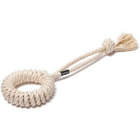 Produktbild von Treusinn Eco Tau-Spielzeug LOOPY aus Baumwolle Beige Größe L zur Zahnpflege