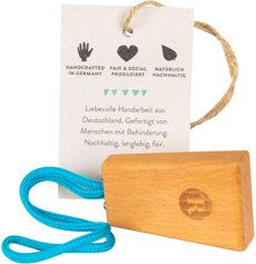 Produktbild von treusinn. Hundeclicker Tony aus Holz in Braun 5,5 x 3,5 cm