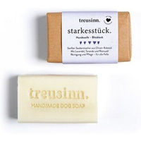 Produktbild von Treusinn Hundeseife STARKES STÜCK Blitzblank Sanfte Fellseife mit Oliven-Kokosöl Vegan 115 g