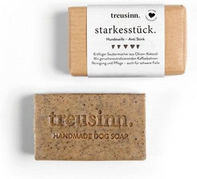 Treusinn Hundeseife Starkes Stück mit Oliven-Kokosöl vegan 115 g – Bild 1 von 1