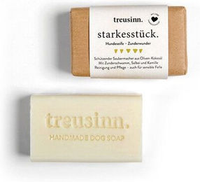 Treusinn Hundeseife Zunderwunder Schützende Fellseife mit Oliven-Kokosöl Vegan 115 g – Bild 1 von 1