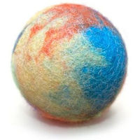 Produktbild von Treusinn Hundespielball Filzy Bunt aus natürlicher Wolle Ø 6 cm