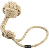 Produktbild von treusinn Hundespielzeug Eco Tau Bolly Wurfspielzeug aus Tau beige Größe L 45 cm
