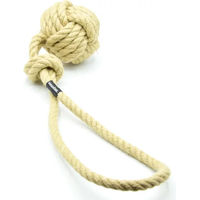 Produktbild von Treusinn Tauspielzeug Wurfball aus Segeltau in Beige für alle Größen