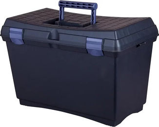 Trilanco Putzbox Mario XL aus Kunststoff für Pferde, Ponys oder Hunde in Blau – Bild 1 von 9