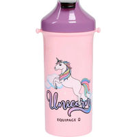 Produktbild von Trinkflasche Equipage Unicorn für Kinder aus Kunststoff Rosa 500 ml