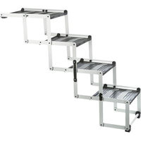 Produktbild von Trixie 4-stufige Falt-Treppe aus Aluminium für alle Altersstufen in Silber Schwarz Grau