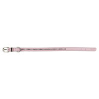 Produktbild von Trixie Active Comfort Lederhalsband mit Strass für Hunde Rosa Größe S-M