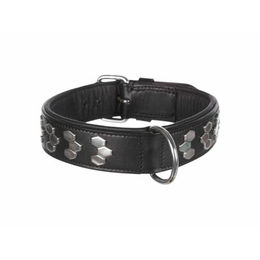TRIXIE Active Lederhalsband mit Nieten Schwarz Größe L-XL - 2 m – Bild 1 von 2
