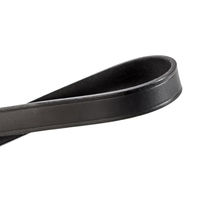 Produktbild von Trixie Active V-Leine aus Leder für große Hunde Schwarz L-XL 2,50 m