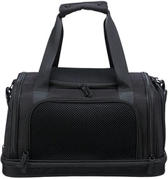 Trixie Airline Transportbox für kleine Hunde aus Polyester Schwarz Größe L – Bild 1 von 13