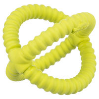 Produktbild von Trixie Aqua Toy Greifer Wurfspielzeug aus TPR für Hunde in Grün Gelb Durchmesser 17 cm