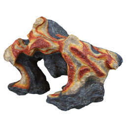 Produktbild von Trixie Aquariendeko Felsen aus Kunstharz für Meerwasser und Fische bunt - 28 cm