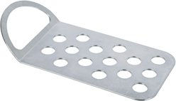 Trixie Auffahrplatte zum Anleinen aus Edelstahl in Silber 12 x 26 cm - 1 Stk. – Bild 1 von 4