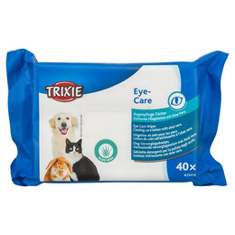 Produktbild von Trixie Augenpflege-Tücher für Nager aus Naturmaterial Blau - 40 Stk.