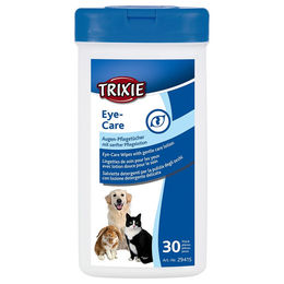 Produktbild von Trixie Augenreiniger Pflegetücher für Hunde und Katzen Blau - 30 Stk.
