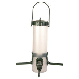 Trixie Außen-Futtersäule aus Kunststoff für Vögel 450 ml Grün Transparent - 450 ml – Bild 1 von 2