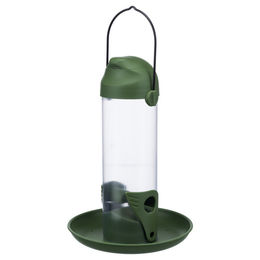 Trixie Außen-Futtersäule für Vögel aus Kunststoff in Grün 500 ml - 500 ml – Bild 1 von 7